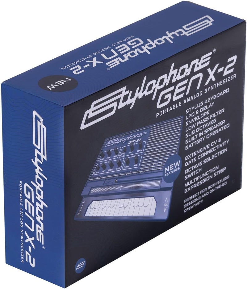 Stylophone جينكس-2 سينثسايزر تناظري محمول مع مكبر صوت مدمج، LFO، فلتر، تأخير تناظري ومخرج CV/Gate | لوحة مفاتيح سينثسايزر | آلة موسيقية سينث - Image 4